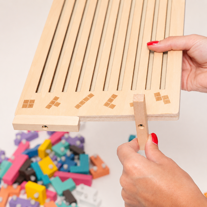 Montessori Houten Tetris - Educatief Stapelspel