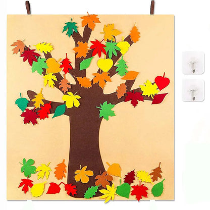 Montessori Vilten Herfstboom – Educatief & creatief speelbord