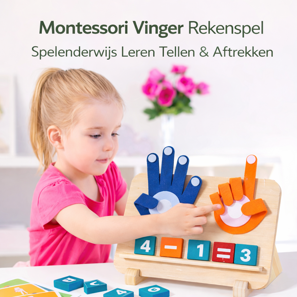 Montessori Vinger Telspel – Leren tellen speelgoed