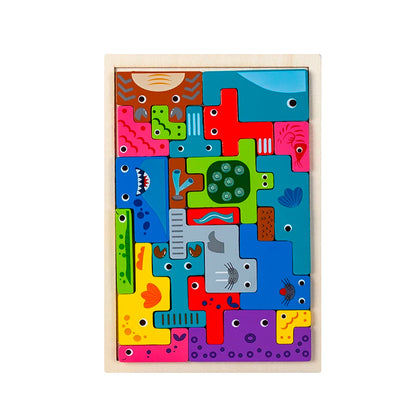 Montessori Dieren & Transport Houten Puzzel – Leerzaam & creatief