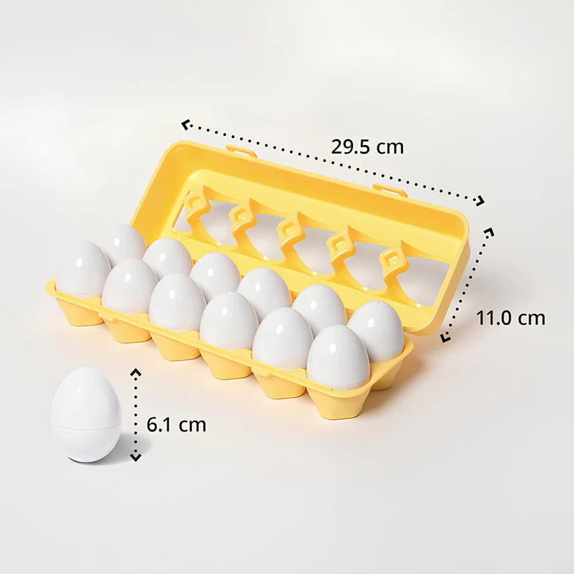 Montessori Vormen Eieren – Educatief sorteerspel