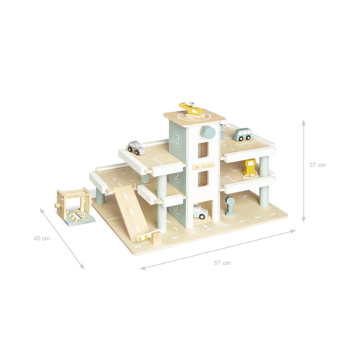 Montessori houten garage met afmetingen