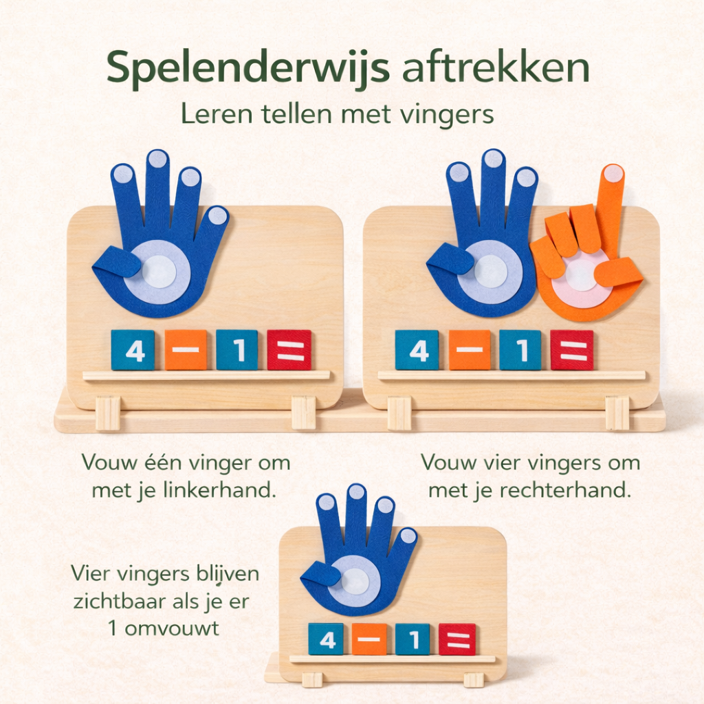 Montessori Vinger Telspel – Leren tellen speelgoed