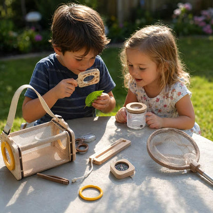 Montessori Natuurontdekkingskit – Buiten ontdekkingsset 8-delig