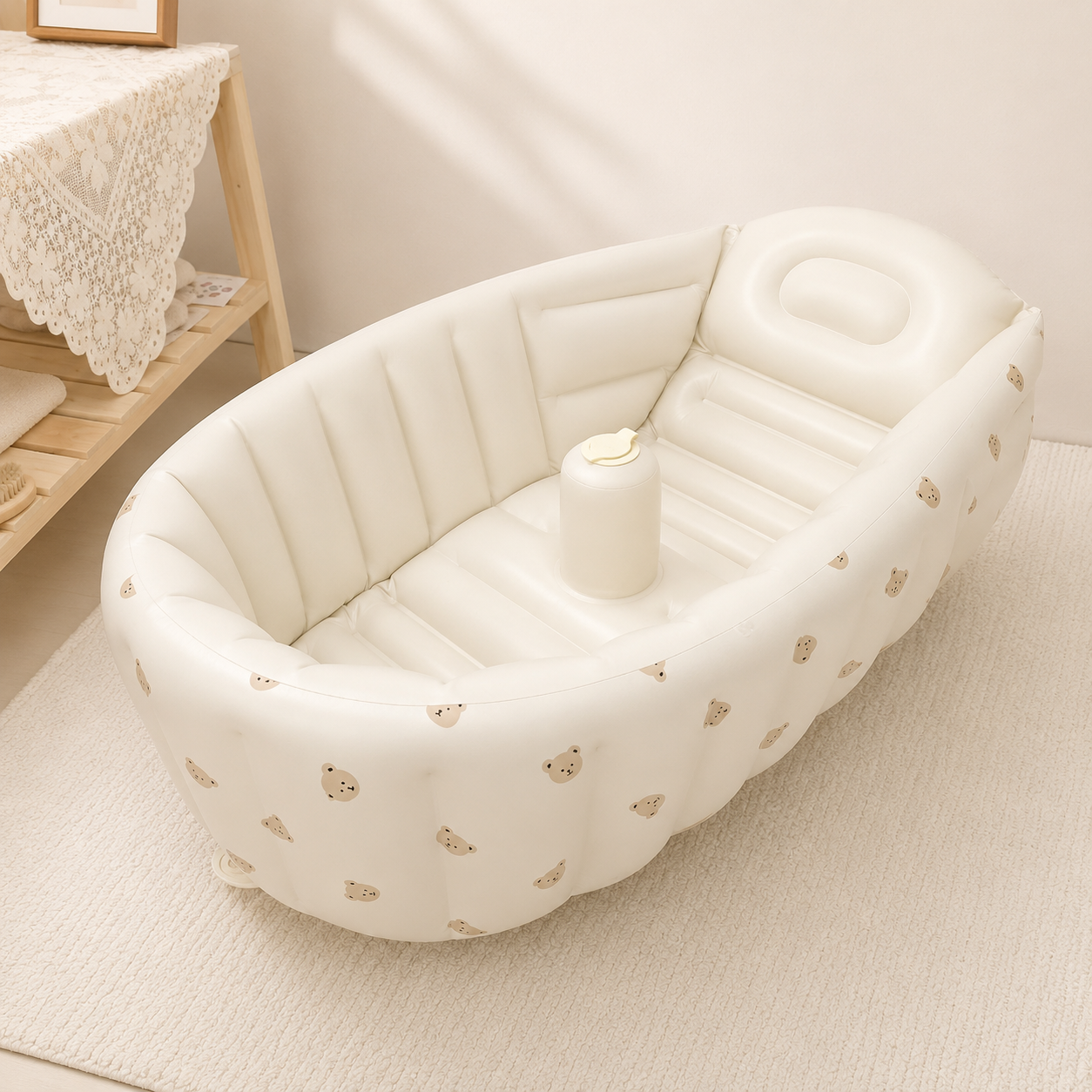 Opblaasbaar Babybadje – Compact en veilig