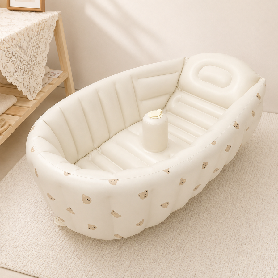 Opblaasbaar Babybadje compact en veilig