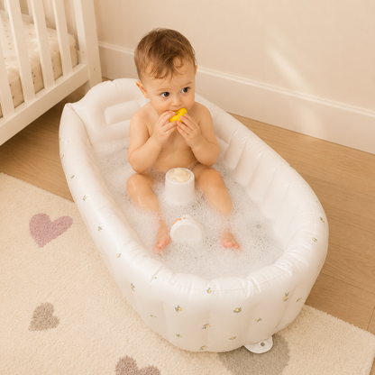 Opblaasbaar Babybadje – Compact en veilig