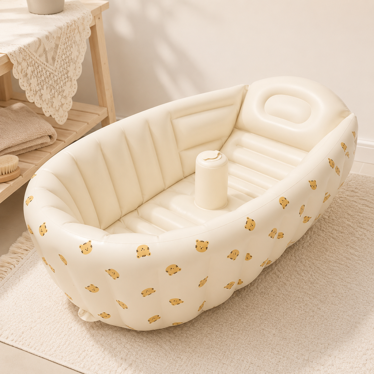 Opblaasbaar Babybadje – Compact en veilig