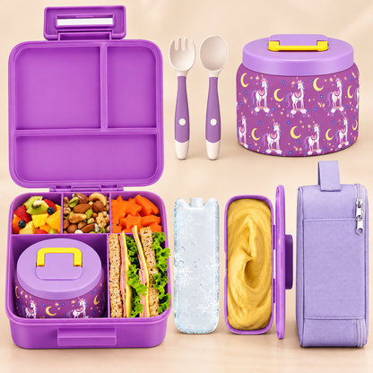 Bento Lunchbox voor Kinderen – Complete lunchset met koeltas