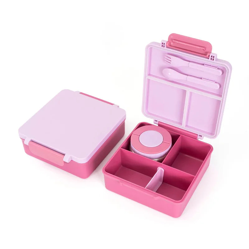 Kinder Lunchbox met vakken – Inclusief geïsoleerd warmhoudbakje