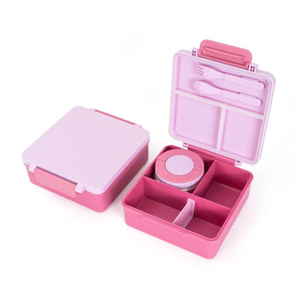 Kinder Lunchbox met vakken – Inclusief geïsoleerd warmhoudbakje
