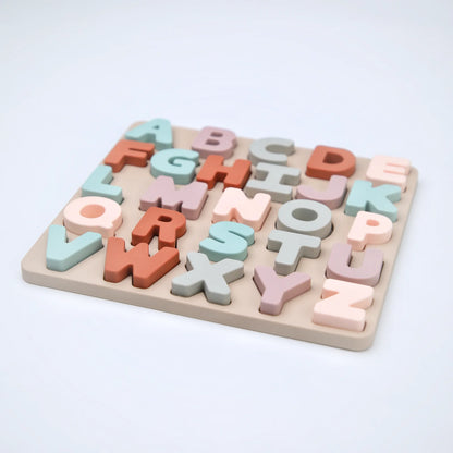 Siliconen ABC Letterpuzzel – Hoofdletters & kleine letters