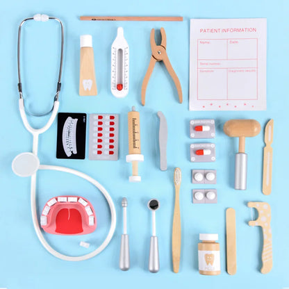 Houten Doktersset – Tandarts & dokterspel speelset