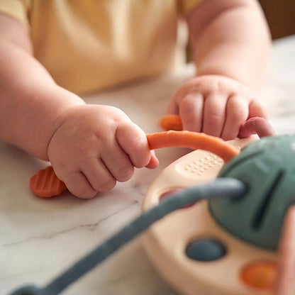 Montessori Siliconen Trek Speelgoed – Sensorisch & motorisch babyspeelgoed