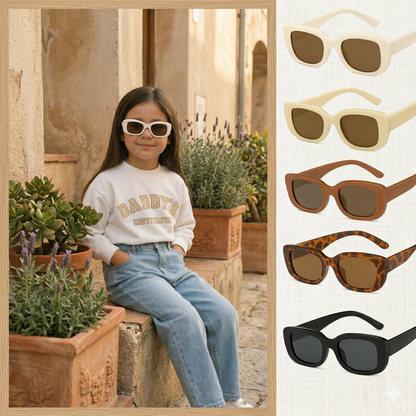 SunnyPop™ | Vintage Kids Sunglasses – UV400 protection in style