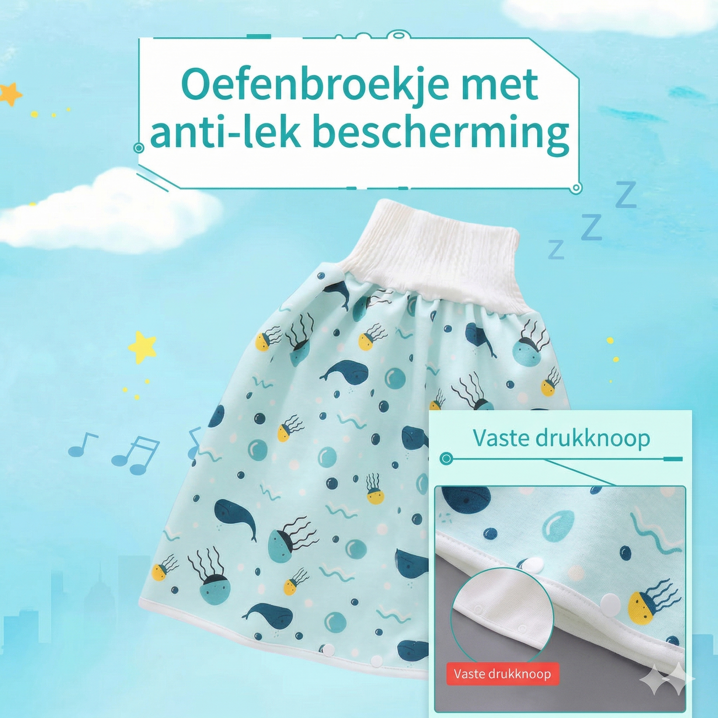 Zindelijkheid Trainingsbroek – Herbruikbare efenluier peuters