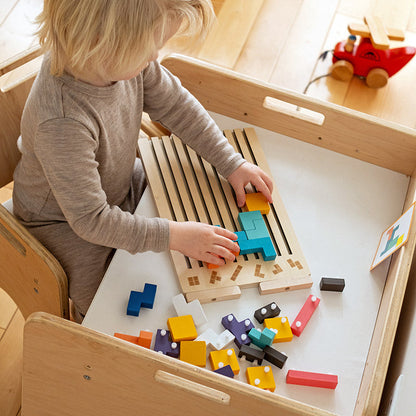 Montessori Houten Tetris - Educatief Stapelspel