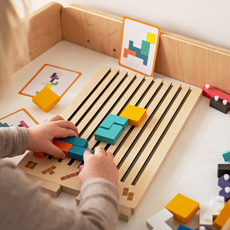 Montessori Houten Tetris - Educatief Stapelspel