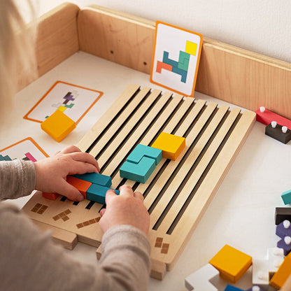 Montessori Houten Tetris - Educatief Stapelspel