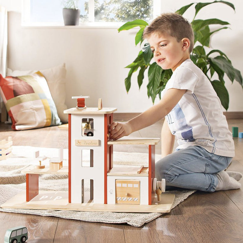 Houten Brandweerkazerne – Inclusief voertuigen & accessoires