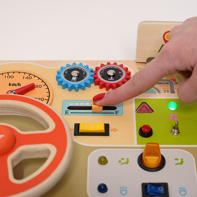 Montessori Busy Dashboard: Interactive Learning Station for Independent Exploration