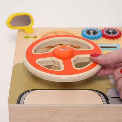 Montessori Busy Dashboard: Interactive Learning Station for Independent Exploration