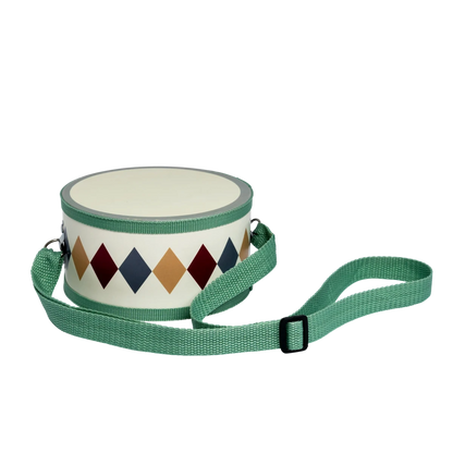 Houten Drum Harlekin™ – Muziekspeelgoed met drumsticks
