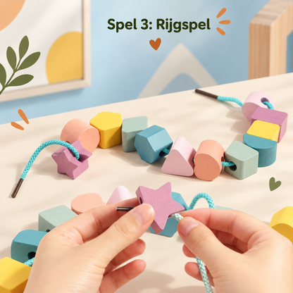 Montessori Vormenspel – Stapelen & sorteren voor kinderen