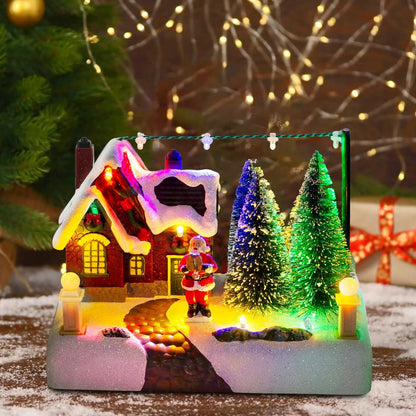 Sfeervol Kersthuisje met Verlichting – Kerstdorp decoratie