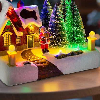 Sfeervol Kersthuisje met Verlichting – Kerstdorp decoratie