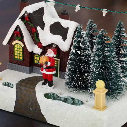 Sfeervol Kersthuisje met Verlichting – Kerstdorp decoratie