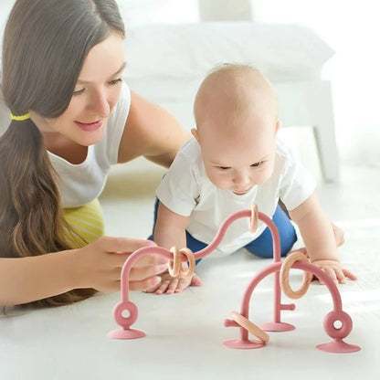 Montessori Zuignap Kralenbaan – Sensorisch speelgoed voor baby’s