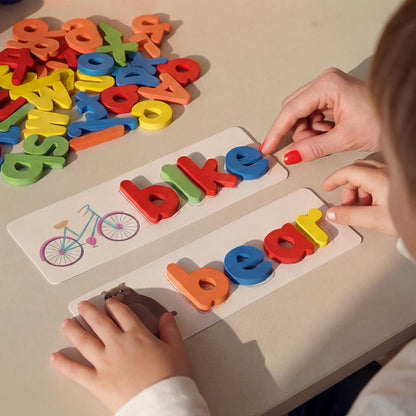Montessori Houten Spellingspel – Educatief Woordspel Voor Kinderen